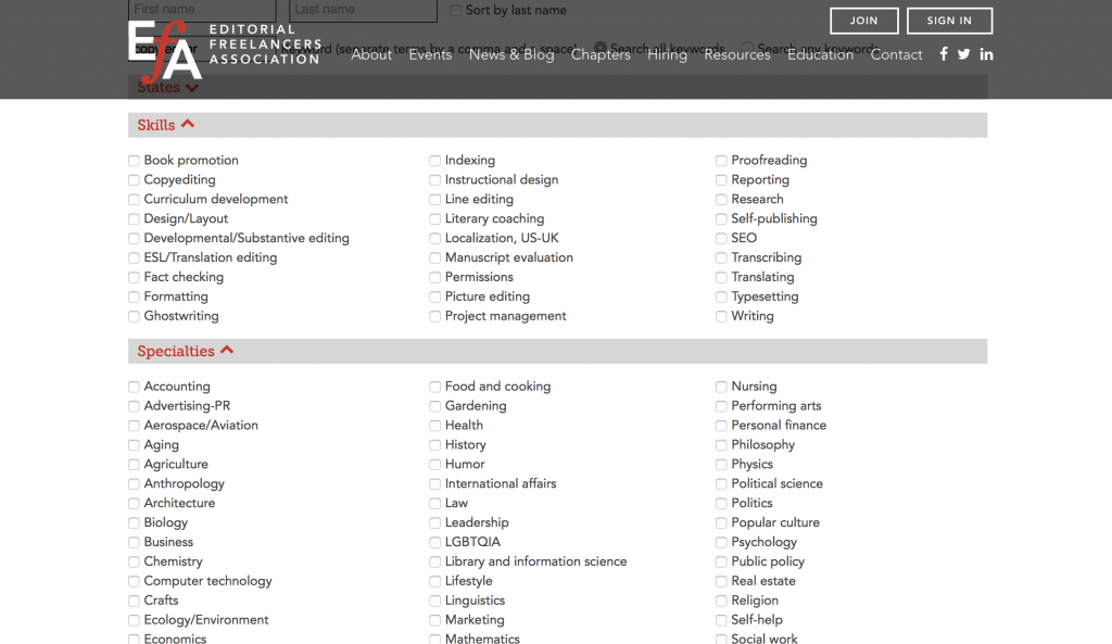 Using the EFA directory to your advantage