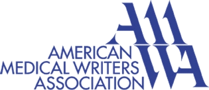 Blue American Medical Writers Association Logo