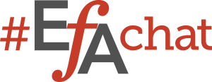 EFA logo with a hashtag in front and "Chat" following